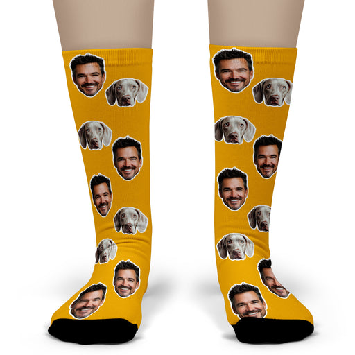 Personalized Custom Face Socks – Fun Crew Socks with Pets, People, or Any Photo