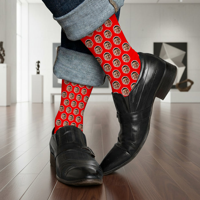 Personalized Custom Face Socks – Funny Gift for Men, Women & Couples