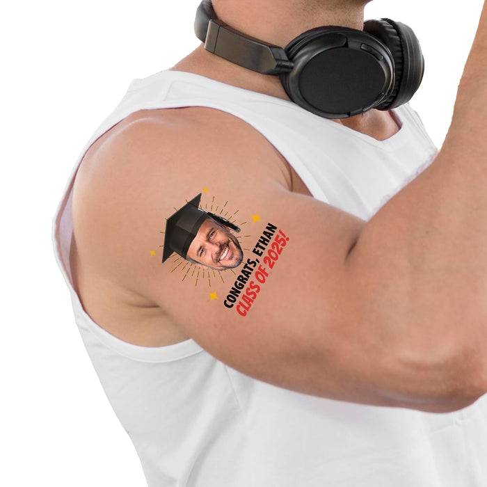 Bleu Reign Custom Face Temporary Tattoos – Graduation Stars Edition