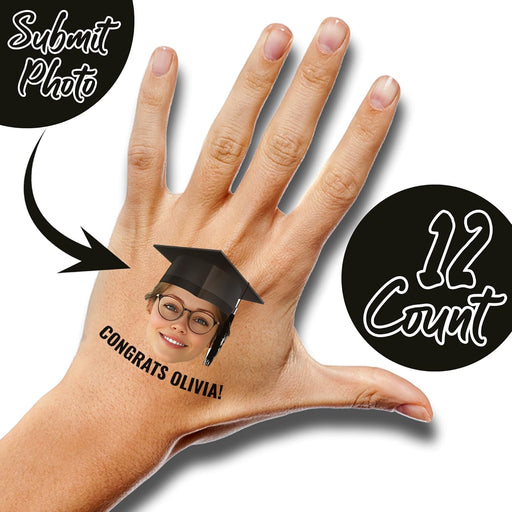 Custom Face Temporary Tattoos – Congrats Edition