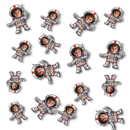 Personalized Astronaut Face Confetti