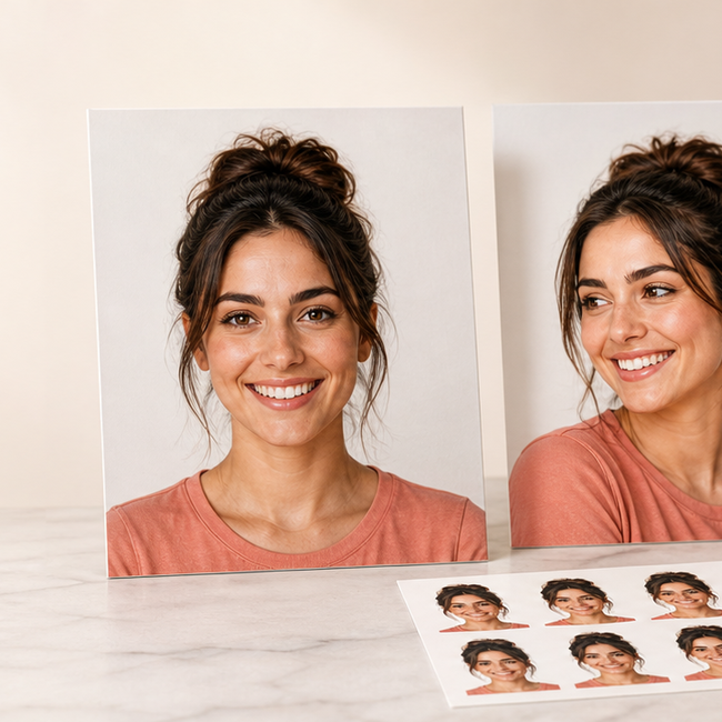 Clear portrait choices for custom face products including a banner, face stick, tattoos, and socks