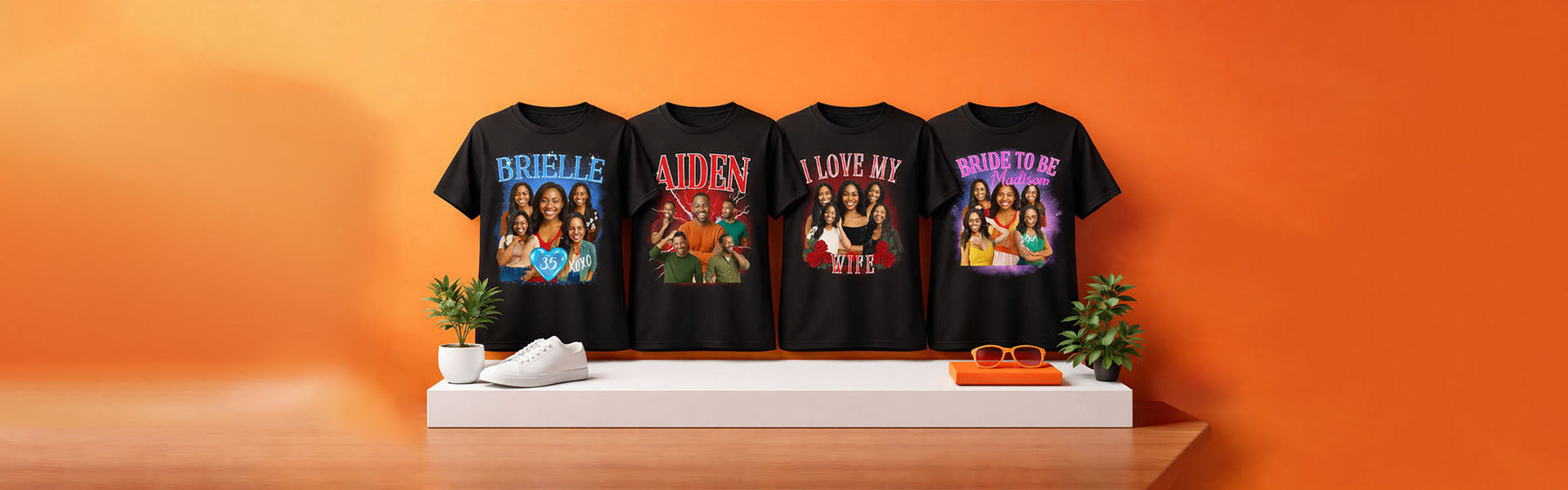 Personalized T-Shirts: Custom Photo & Face Shirts for Birthdays, Graduations & Gifts