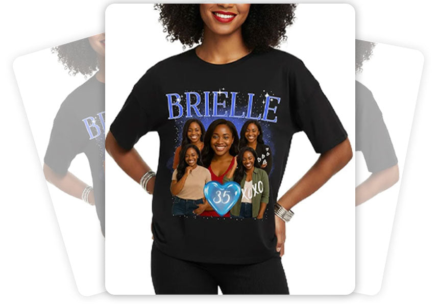 Custom Photo T-Shirts & Personalized Name Tees
