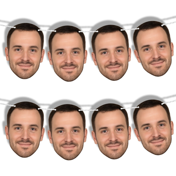 Personalized Bunting Banners with Custom Faces & Names