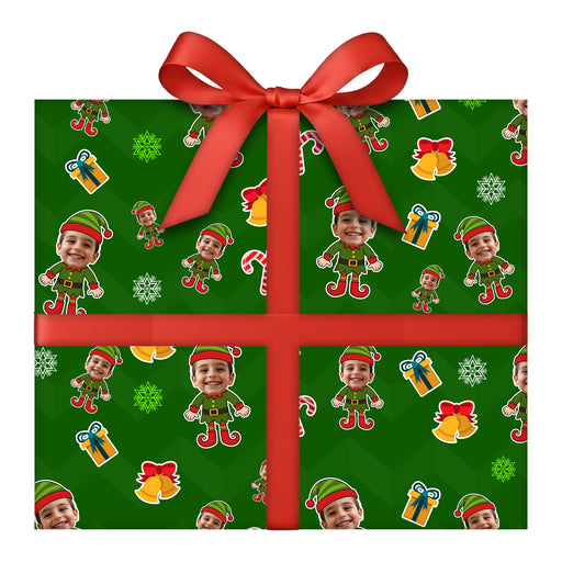 Personalized Elf Yourself Christmas Wrapping Paper