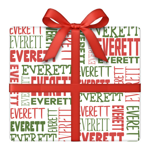 Personalized Crisscross Pattern Modern Wrapping Paper