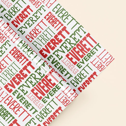 Personalized Crisscross Pattern Modern Wrapping Paper