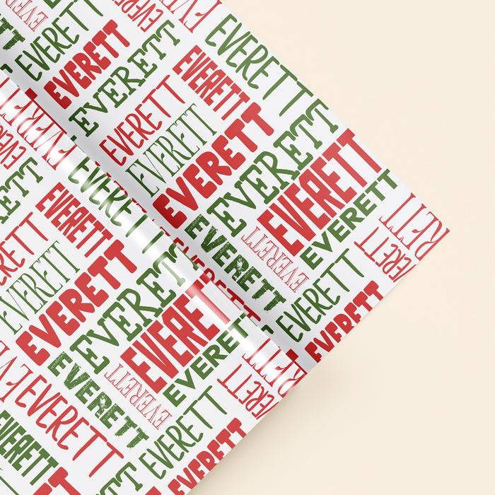 Personalized Crisscross Pattern Modern Wrapping Paper