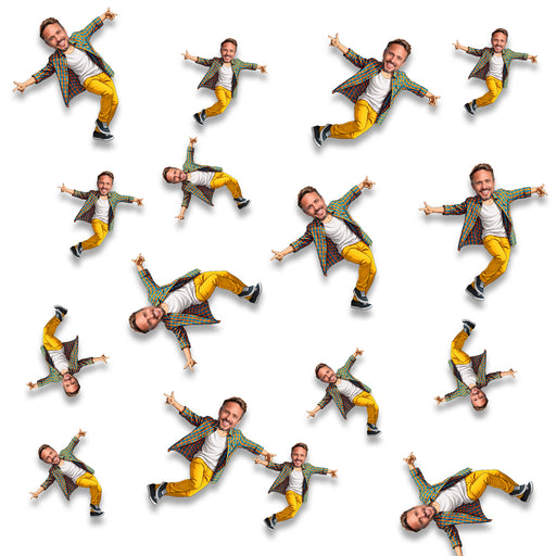 Personalized Dancing Dad Confetti – Custom Father's Day Table Décor with Your Photo