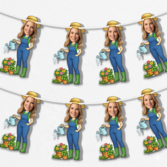 Personalized Gardner Mom Bunting Banner – Custom Mother's Day Birthday Party Decor