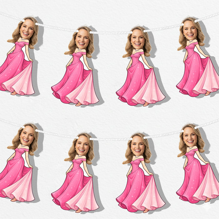 Personalized Princess Mom Bunting Banner – Custom Mother's Day Birthday Party Decor