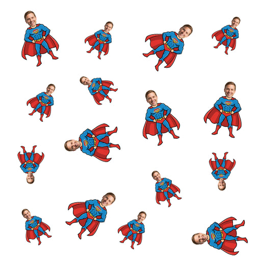 Personalized Superhero Dad Confetti – Custom Father's Day Table Décor with Your Photo