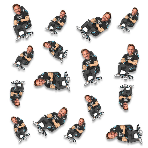 Personalized Gamer Dad Confetti – Custom Father's Day Table Décor with Your Photo
