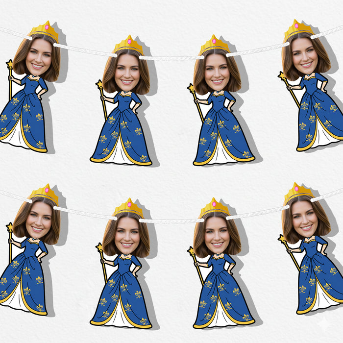 Personalized Queen Mom Bunting Banner – Custom Mother's Day Birthday Party Decor
