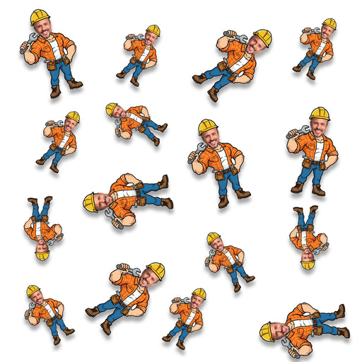 Personalized Construction Dad Confetti – Custom Father's Day Table Décor with Your Photo