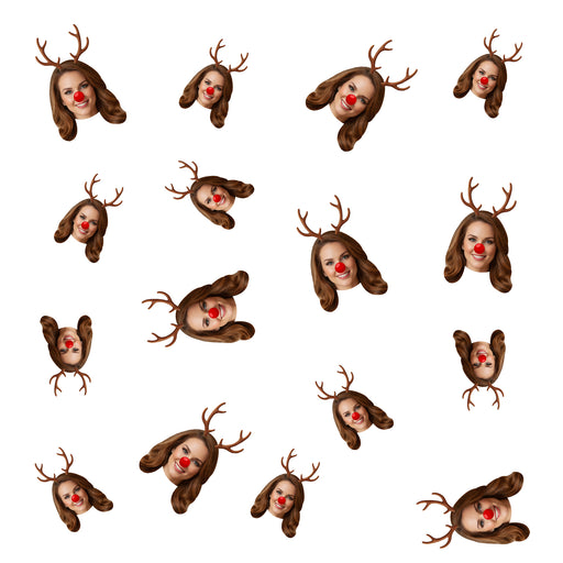 Personalized Reindeer Confetti – Custom Christmas Table Decor with Your Photo