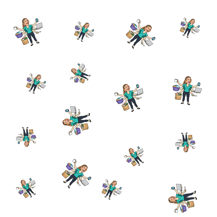 Personalized Multi Tasking Mom Confetti – Custom Father's Day Table Décor with Your Photo