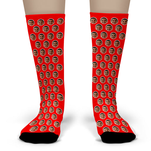 Bleu Reign Personalized Custom Face Socks – Funny Gift for Men, Women & Couples