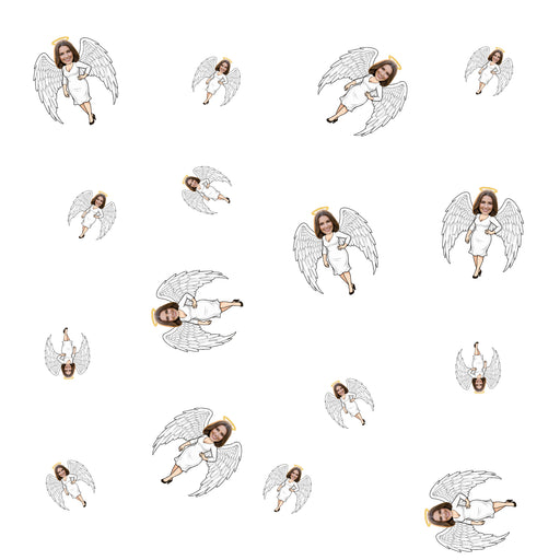 Personalized Angel Mom Confetti – Custom Father's Day Table Décor with Your Photo