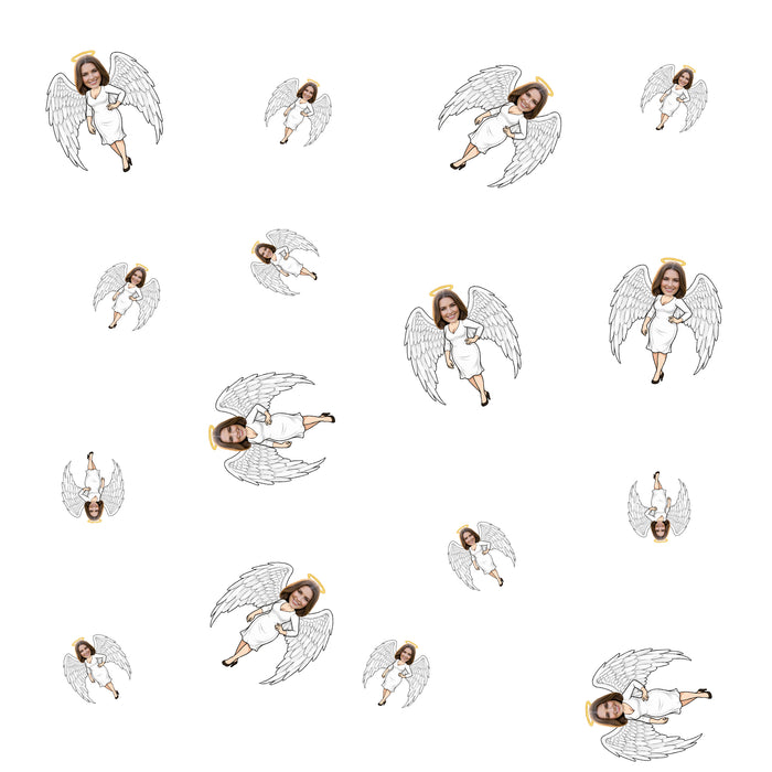 Personalized Angel Mom Confetti – Custom Father's Day Table Décor with Your Photo