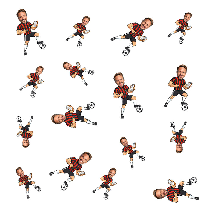 Personalized Soccer Coach Dad Confetti – Custom Father's Day Table Décor with Your Photo