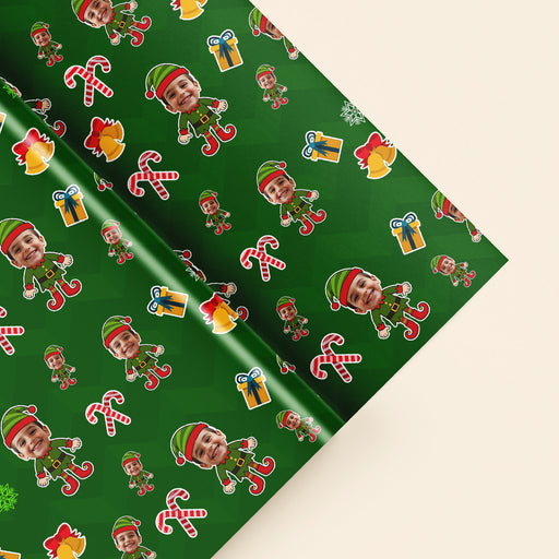 Personalized Elf Yourself Christmas Wrapping Paper