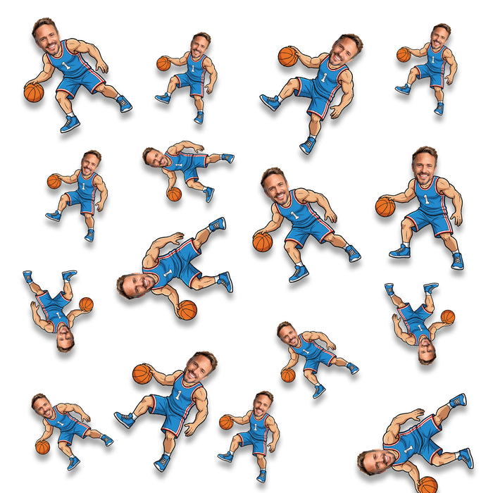 Personalized Basketball Dad Confetti – Custom Father's Day Table Décor with Your Photo