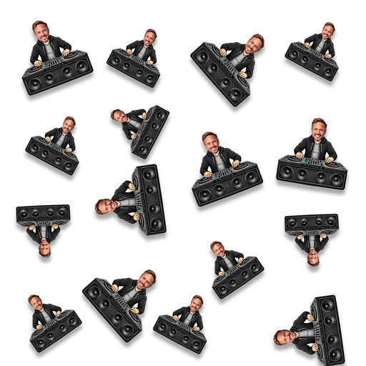 Personalized DJ Dad Confetti – Custom Father's Day Table Décor with Your Photo
