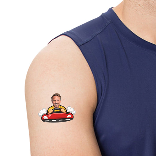 Personalized Driving Dad Temporary Tattoos – Custom Father's Day Birthday Party Decor