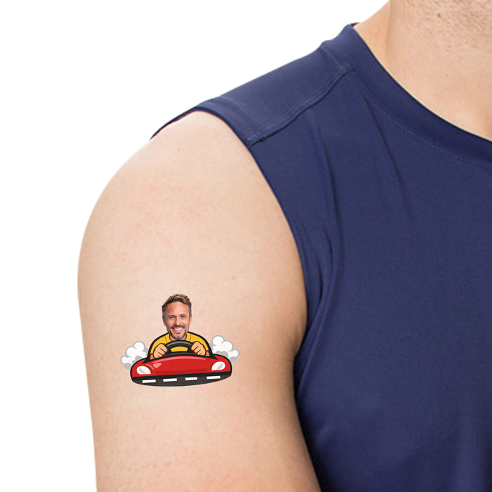 Personalized Driving Dad Temporary Tattoos – Custom Father's Day Birthday Party Decor
