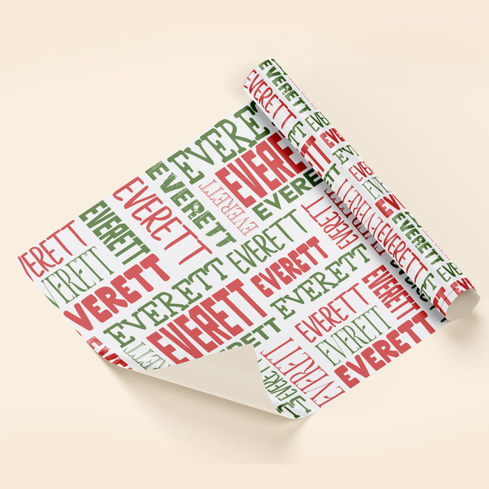 Personalized Crisscross Pattern Modern Wrapping Paper