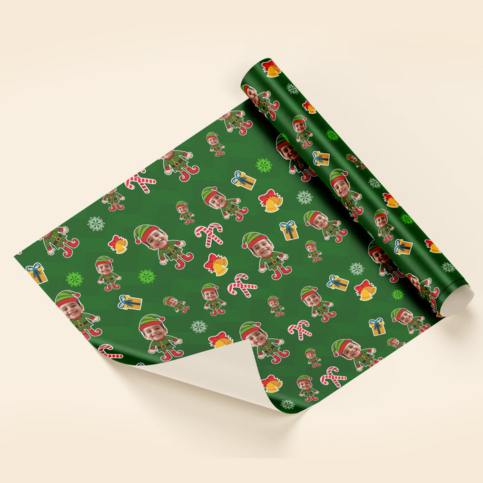 Personalized Elf Yourself Christmas Wrapping Paper