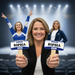 Personalized Dance Cheer Fan Stick, On stage and Off stage Fan Sticks