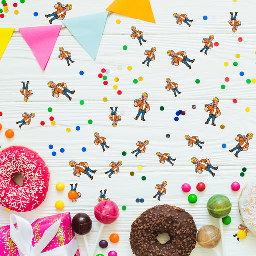 Personalized Construction Dad Confetti – Custom Father's Day Table Décor with Your Photo
