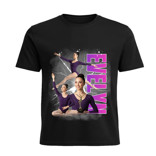 3-Pose Dance Photo Shirt with Dancer Name (Autograph Style)