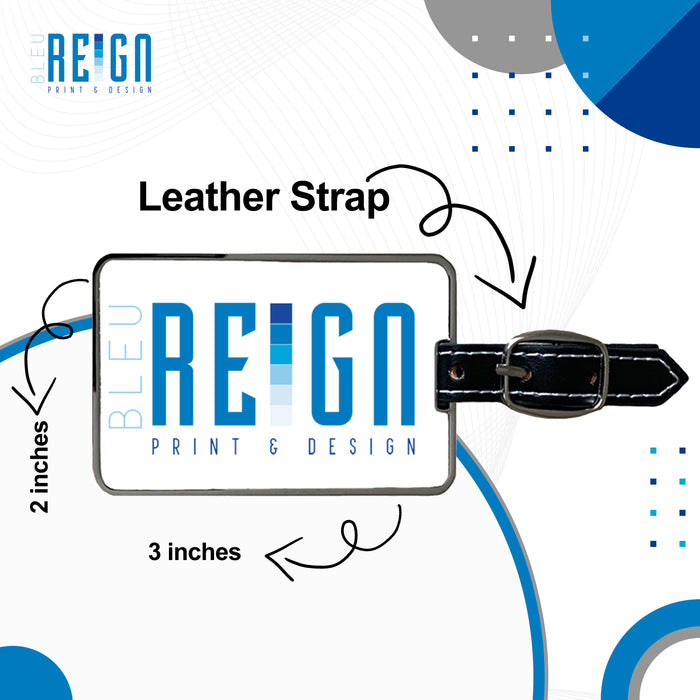 Bleu Reign Personalized License Plate Luggage Tag - Custom Name Novelty Souvenir (All 50 States)