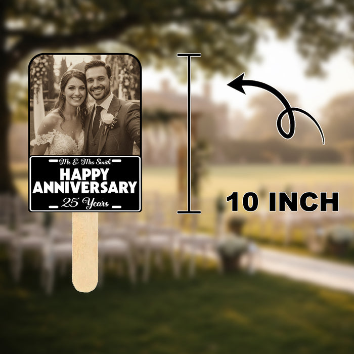 Personalized Anniversary Face Stick – Custom Big Head Photo