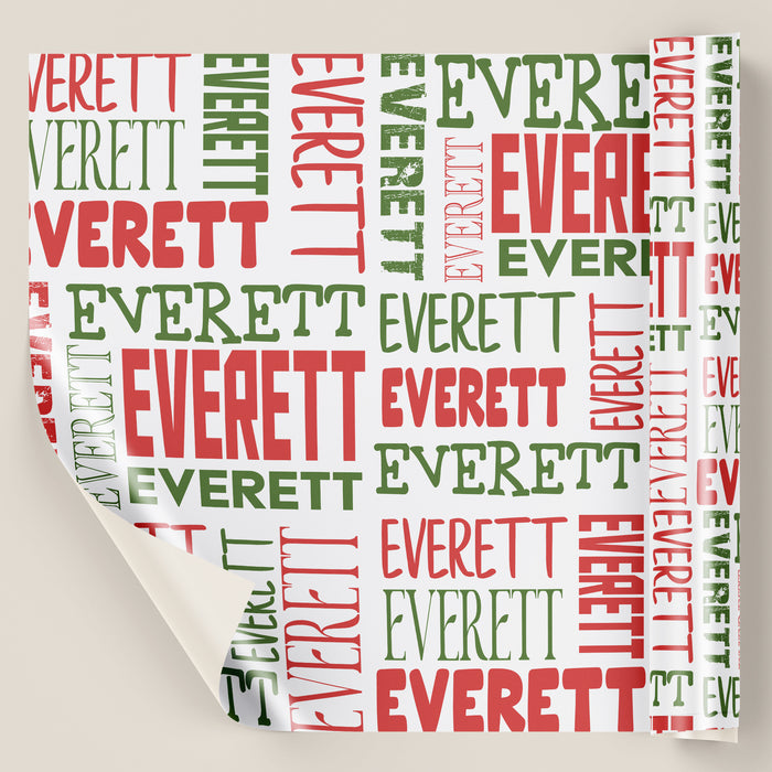 Personalized Crisscross Pattern Modern Wrapping Paper