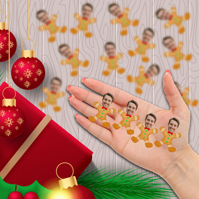 Personalized Gingerbread Confetti – Custom Christmas Table Décor with Your Photo