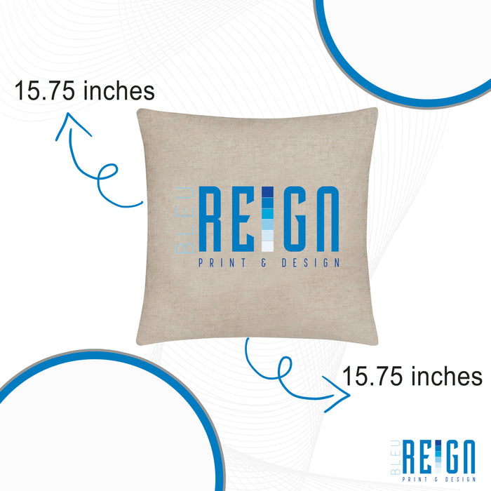 Bleu Reign Personalized License Plate Pillow Case - Custom Name Novelty Souvenir (All 50 States)