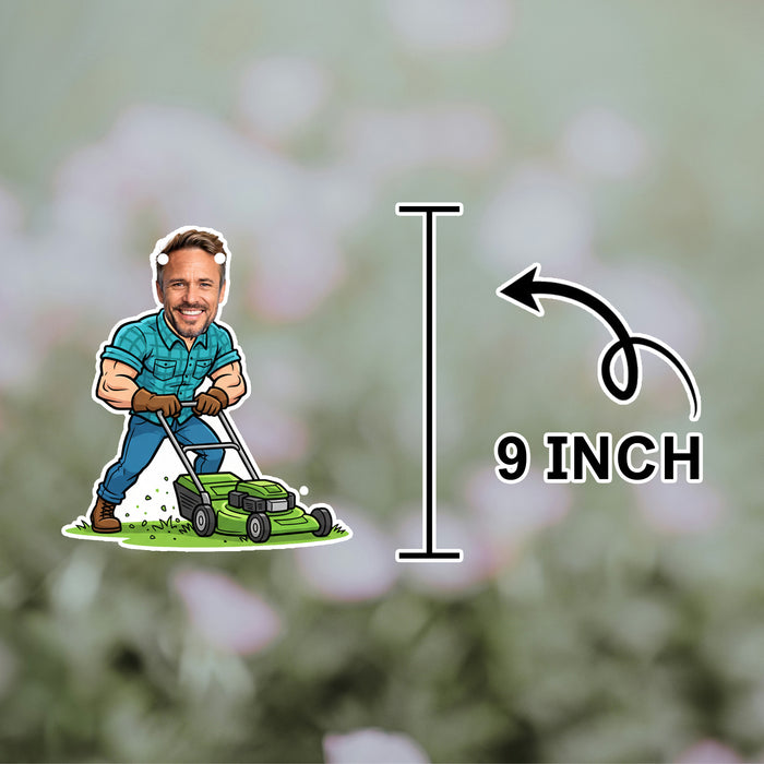 Personalized With Lawn Mower Dad Bunting Banner – Custom Father's Day Birthday Party Decor