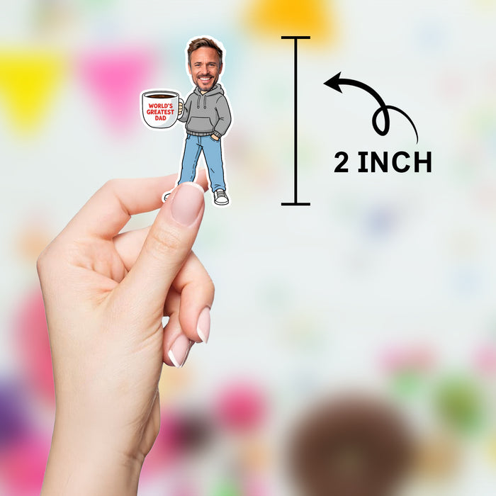 Personalized Coffee Dad Confetti – Custom Father's Day Table Décor with Your Photo