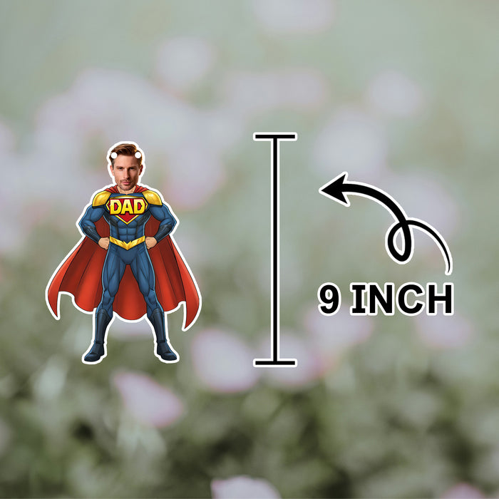 Personalized Cape Super Dad Bunting Banner – Custom Father's Day Birthday Party Decor