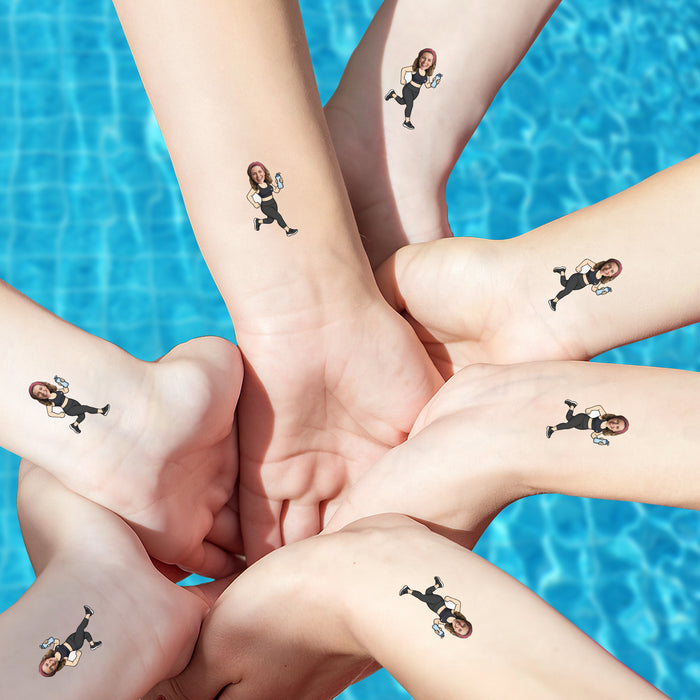 Personalized Athlete Mom Temporary Tattoos – Custom Mother's Day Birthday Party Decor