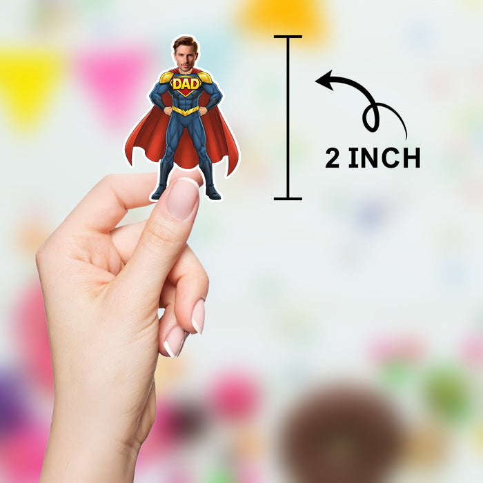 Personalized Cape Super Dad Confetti – Custom Father's Day Table Décor with Your Photo