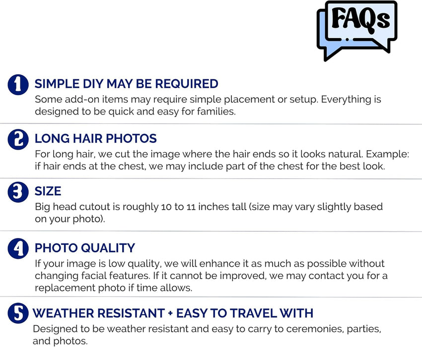 Personalized Birthday Face Stick Then & Now Photo Set