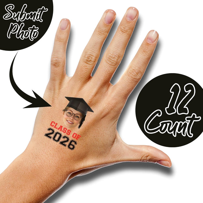 Bleu Reign Custom Face Temporary Tattoos – Graduation Edition