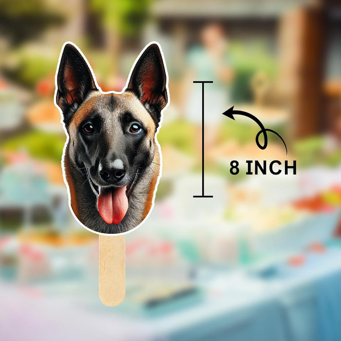 Bleu Reign Personalized Big Head Funny Dog & Cat Cutout Face Sticks