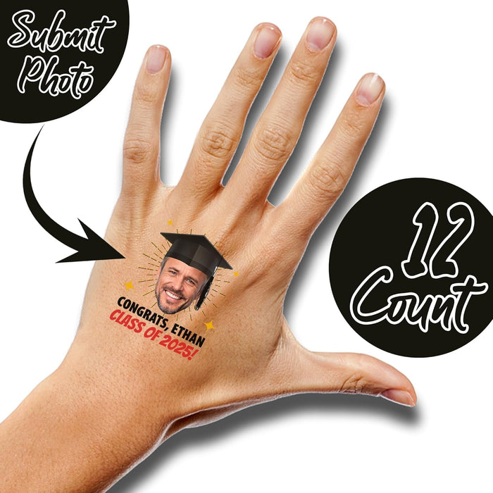 Bleu Reign Custom Face Temporary Tattoos – Graduation Stars Edition